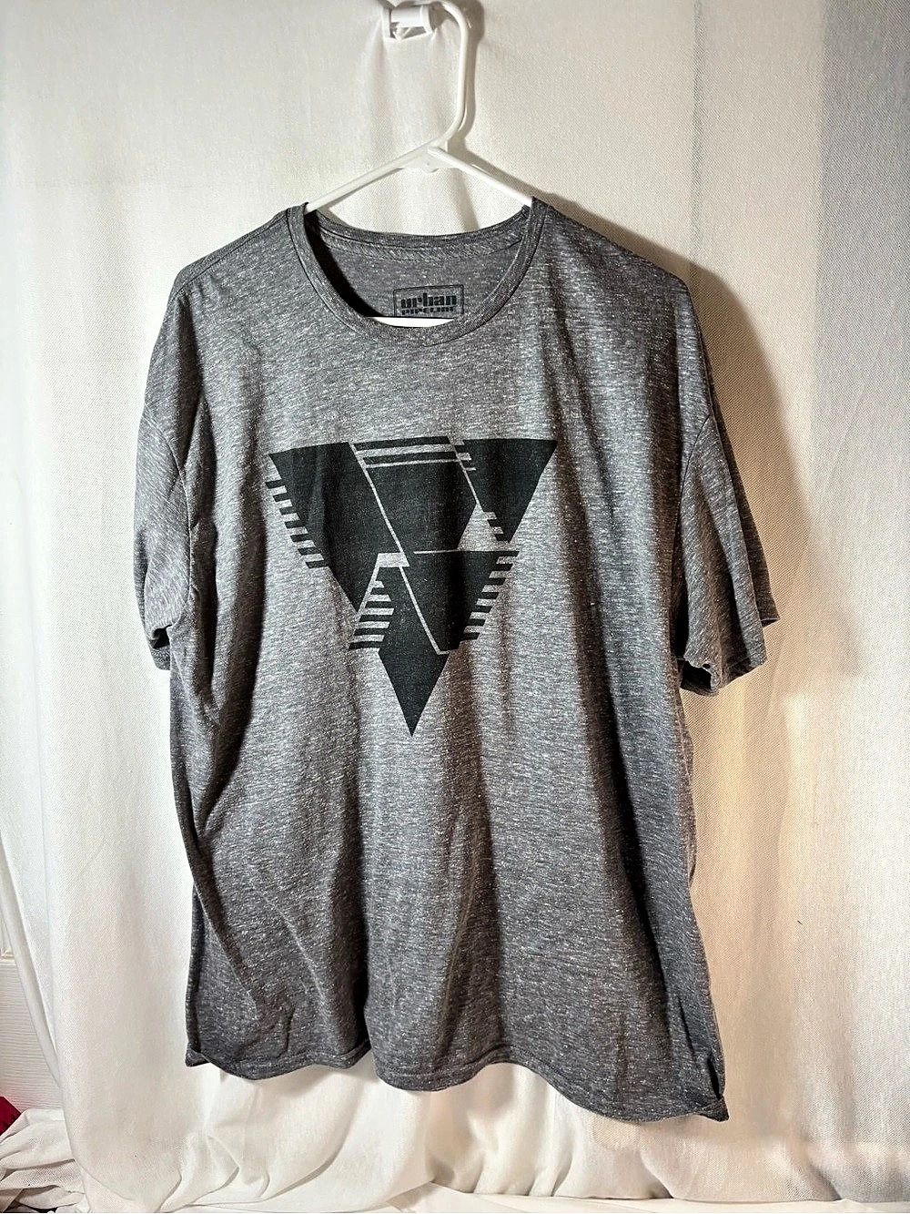 Urban Pipeline Graphic Short Sleeve T-Shirt Size XXL Gray Black